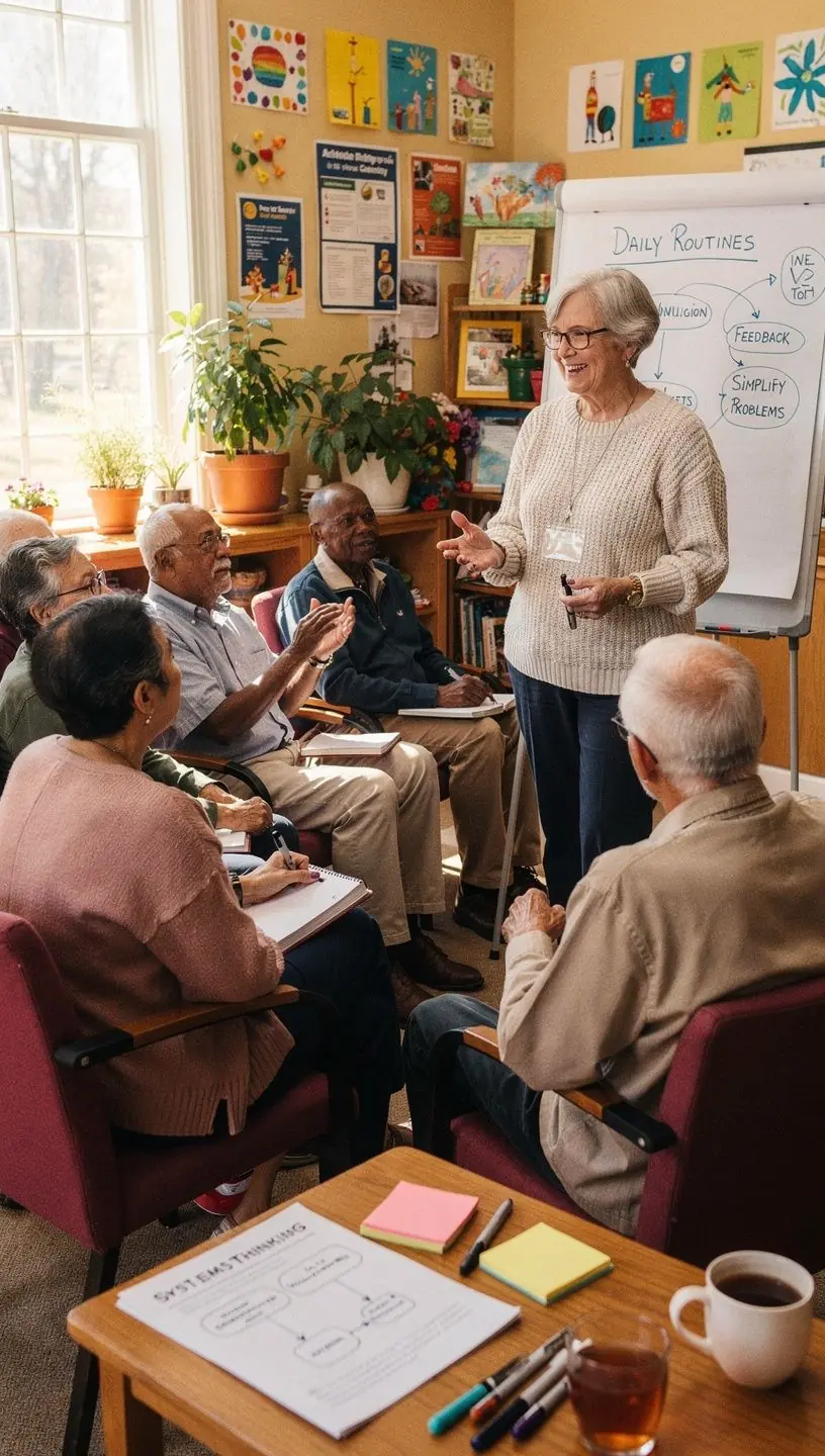 Holistic problem-solving mindset in systems thinking.