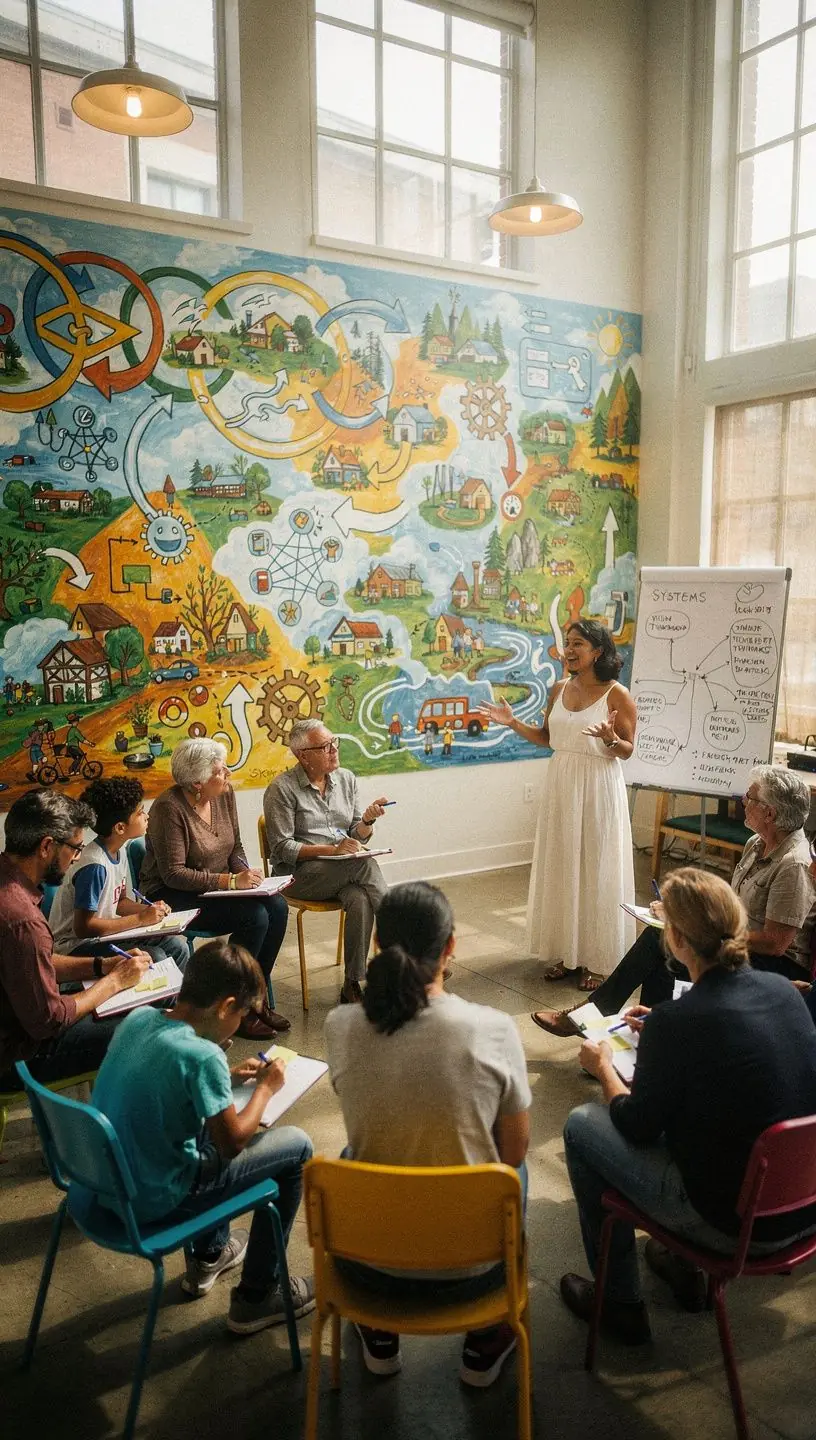 Visual representation of system dynamics in business operations